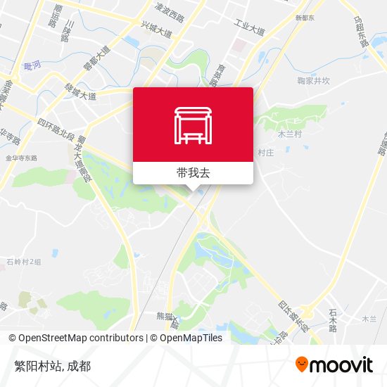 繁阳村站地图