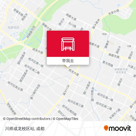 川师成龙校区站地图