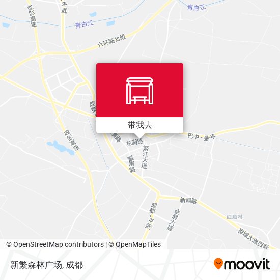 新繁森林广场地图