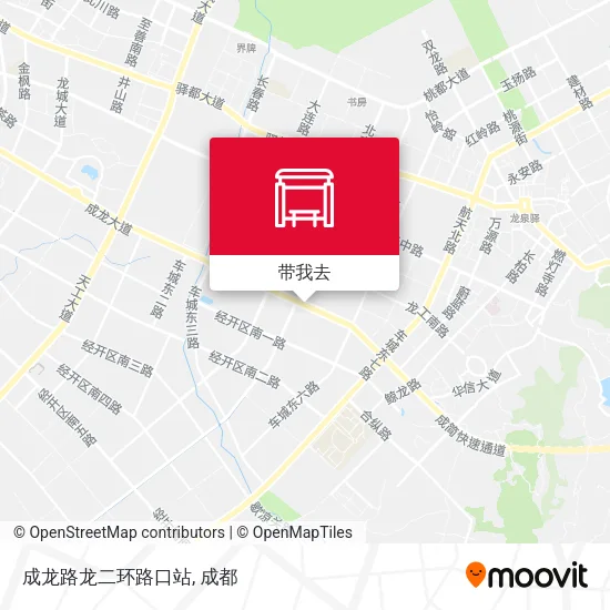 成龙路龙二环路口站地图