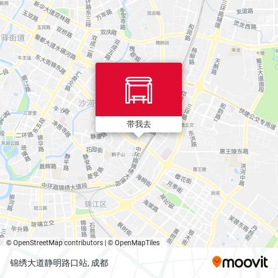 锦绣大道静明路口站地图