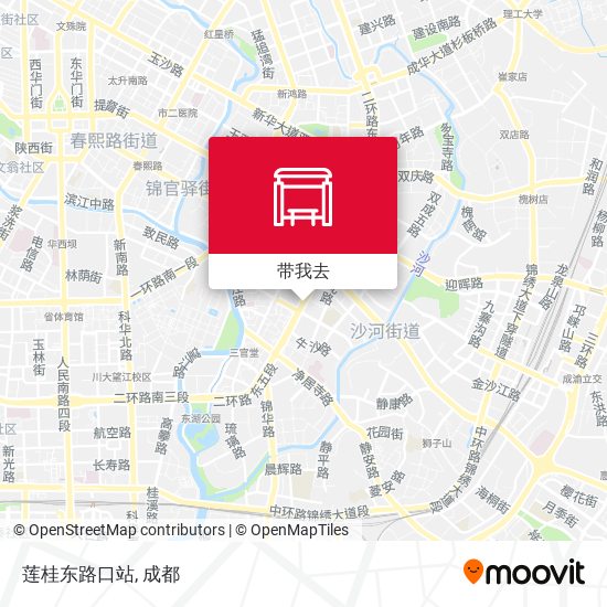 莲桂东路口站地图