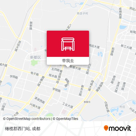 橄榄郡西门站地图