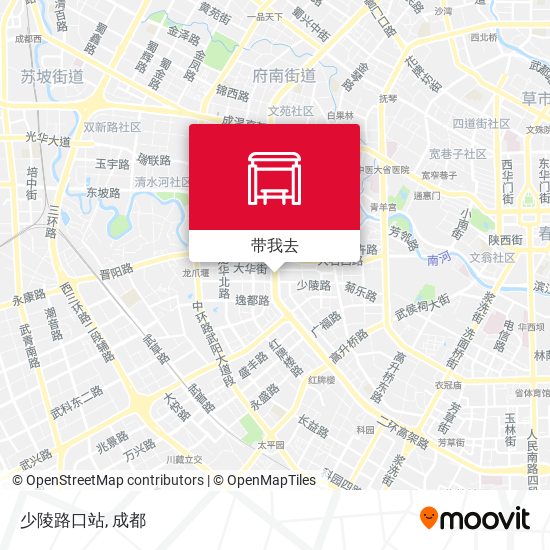 少陵路口站地图