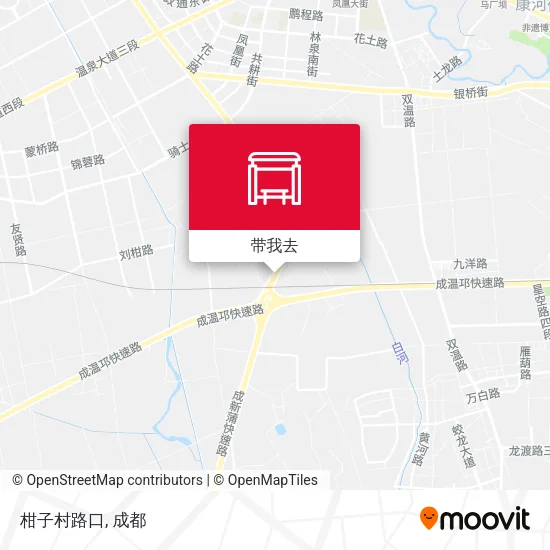 柑子村路口地图