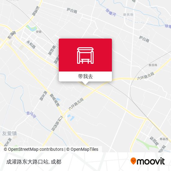成灌路东大路口站地图
