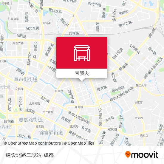 建设北路二段站地图