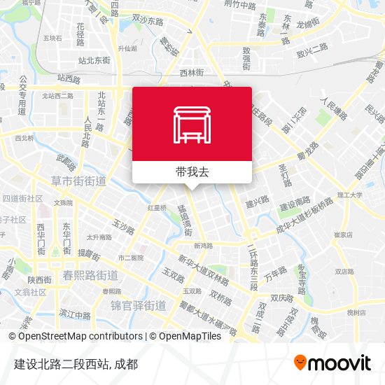 建设北路二段西站地图