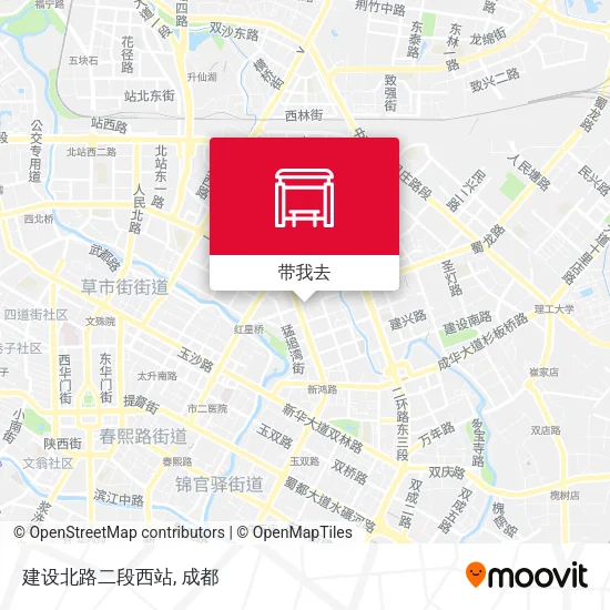 建设北路二段西站地图