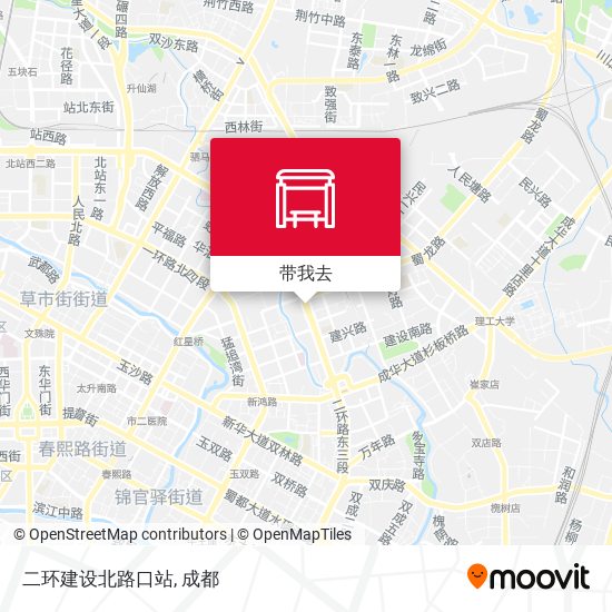 二环建设北路口站地图