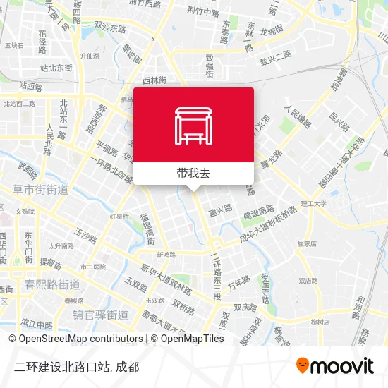 二环建设北路口站地图