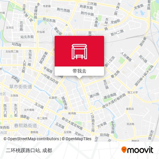 二环桃蹊路口站地图