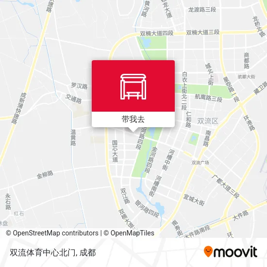 双流体育中心北门地图