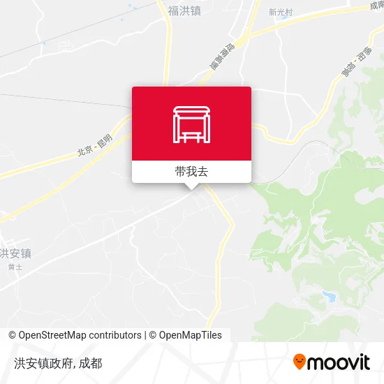 洪安镇政府地图