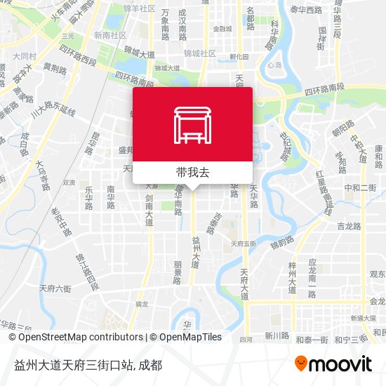 益州大道天府三街口站地图