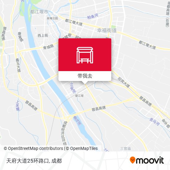 天府大道25环路口地图