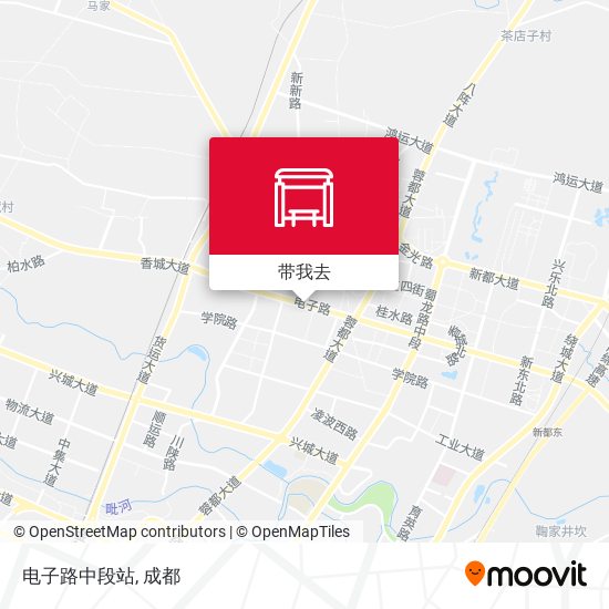电子路中段站地图