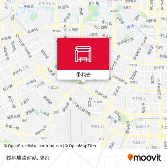 核桃堰路南站地图