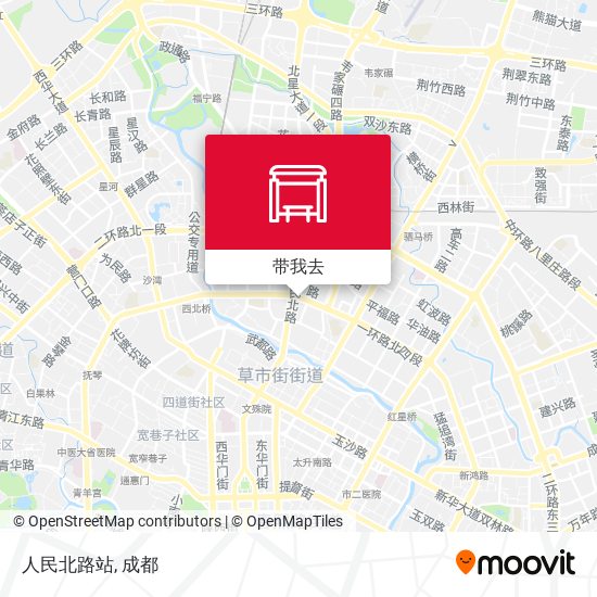 人民北路站地图