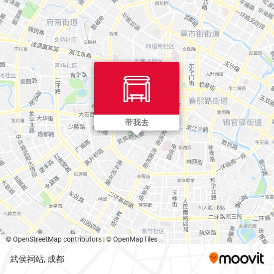 武侯祠站地图