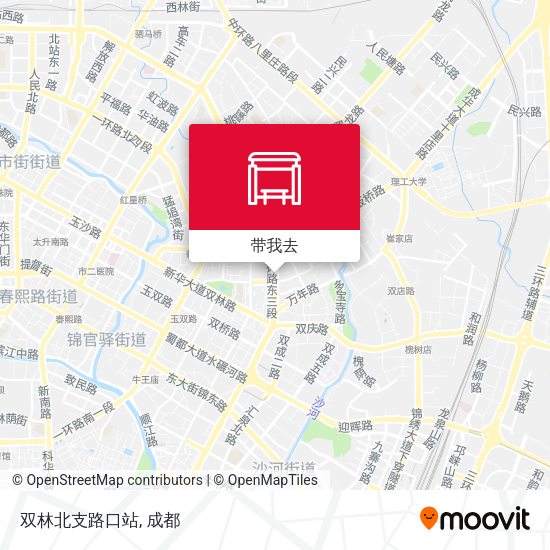 双林北支路口站地图