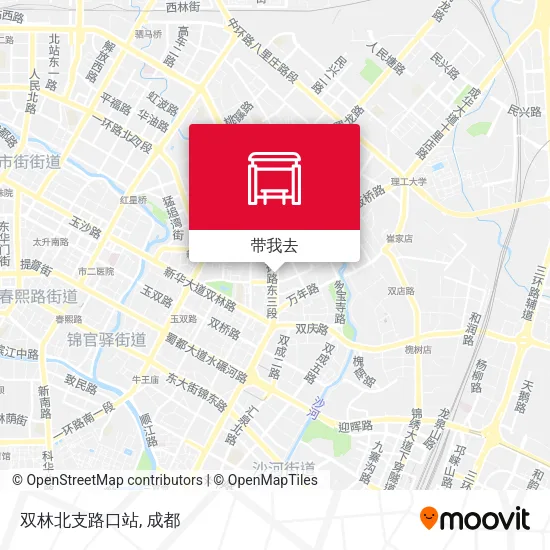双林北支路口站地图