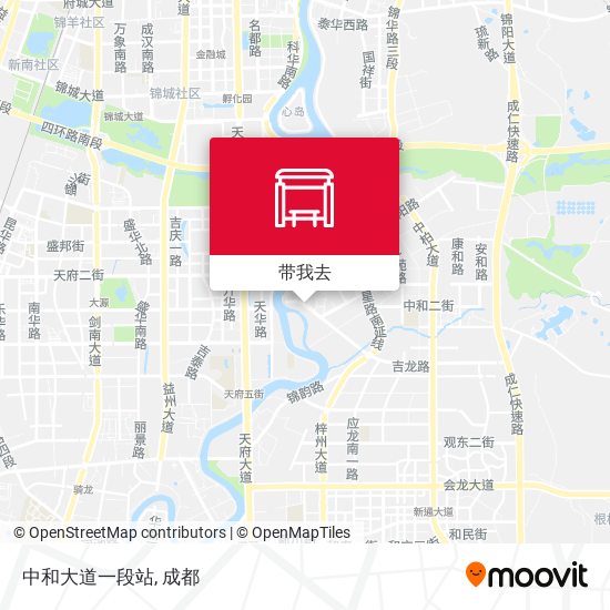 中和大道一段站地图