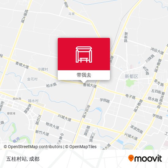 五桂村站地图