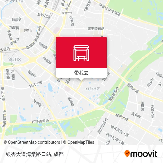 银杏大道海棠路口站地图