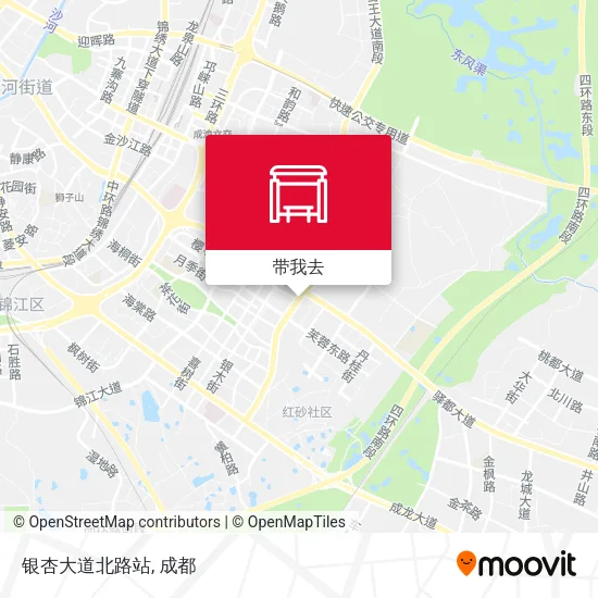 银杏大道北路站地图