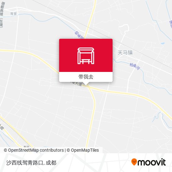 沙西线驾青路口地图