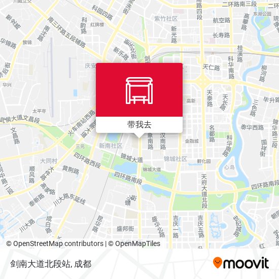 剑南大道北段站地图