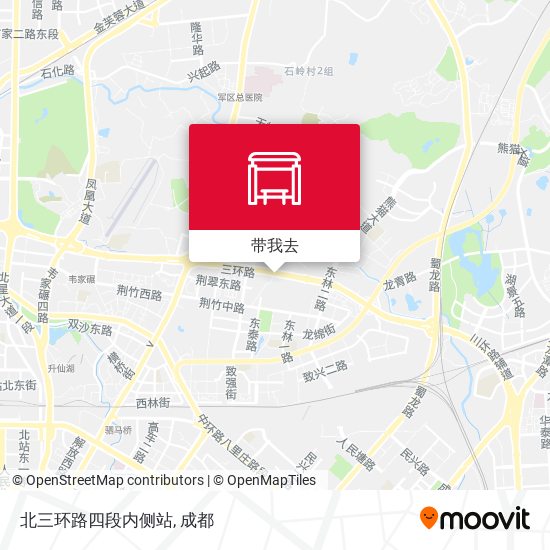 北三环路四段内侧站地图