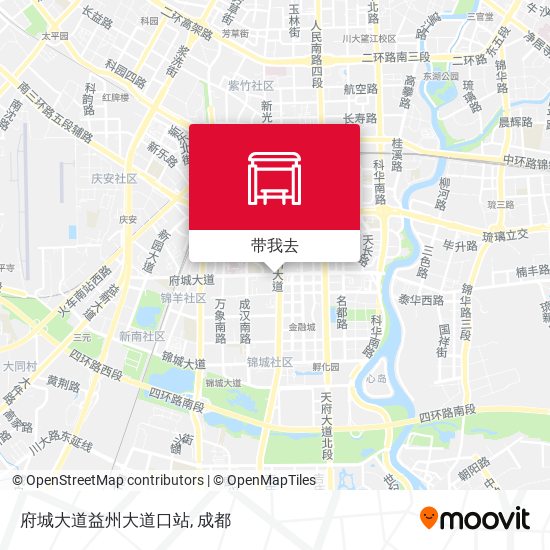 府城大道益州大道口站地图