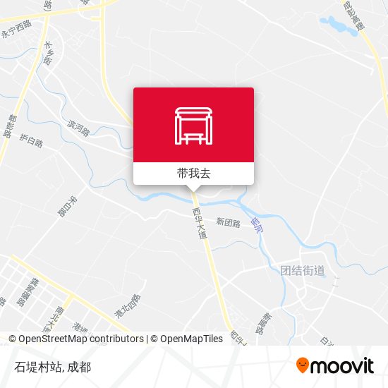 石堤村站地图