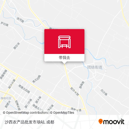 沙西农产品批发市场站地图