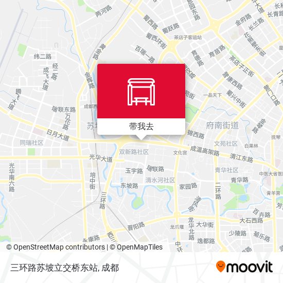 三环路苏坡立交桥东站地图