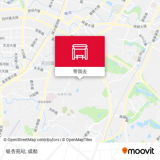 银杏苑站地图