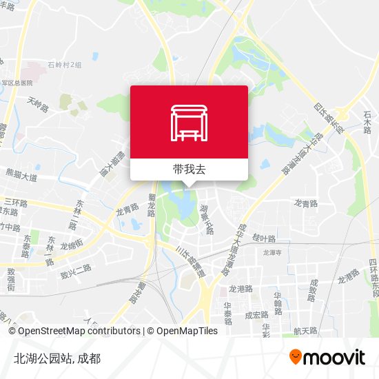 北湖公园站地图