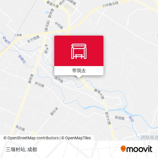 三堰村站地图