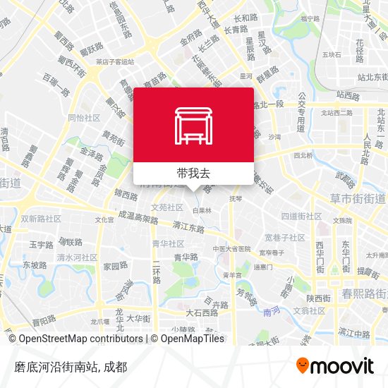 磨底河沿街南站地图