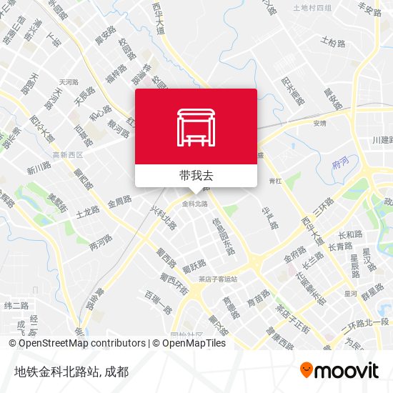 地铁金科北路站地图