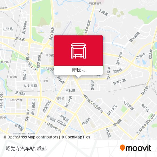 昭觉寺汽车站地图