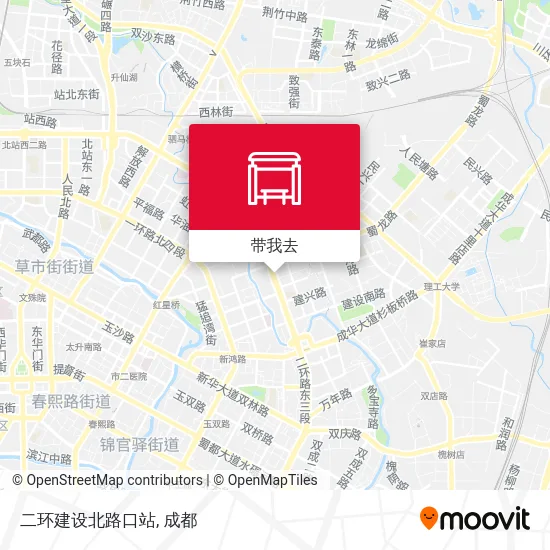 二环建设北路口站地图