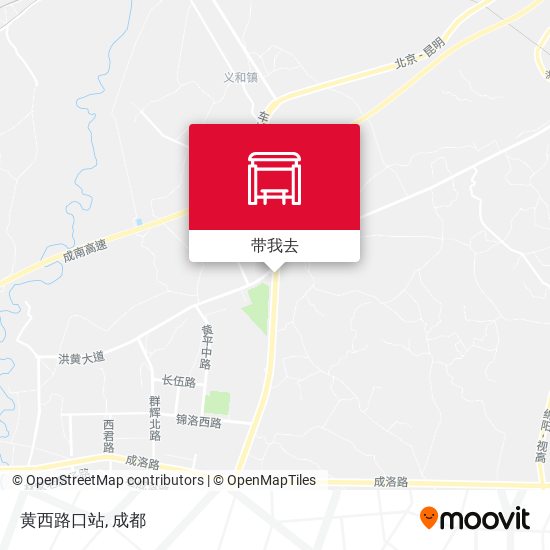 黄西路口站地图
