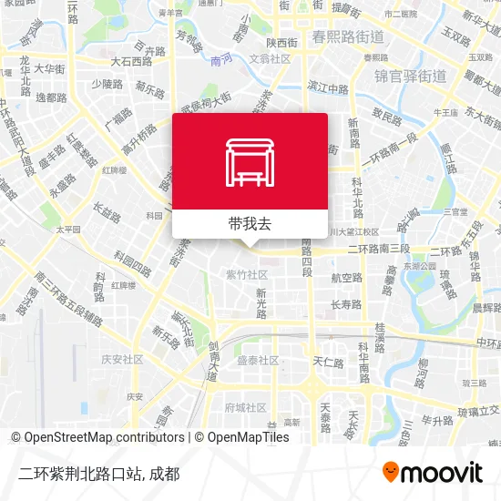 二环紫荆北路口站地图