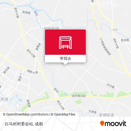 白马村村委会站地图