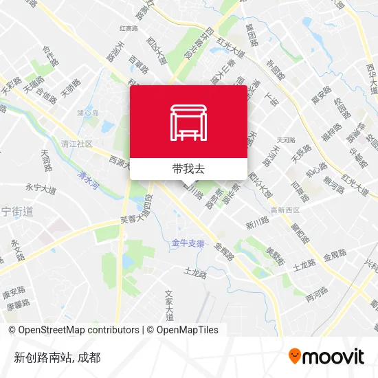 新创路南站地图