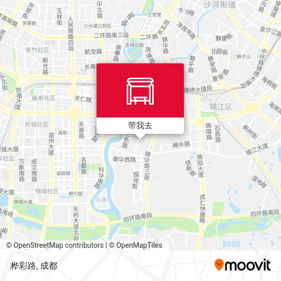 桦彩路地图