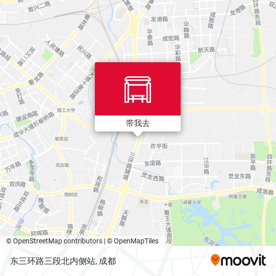 东三环路三段北内侧站地图